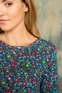 Womens,Tunics,Tunic,Print,Prints,Printed,Blue,Navy,DarkBlue,Bright,Comfy,Comfortable,Colourful,Spring,Summer,Limited,Mistral