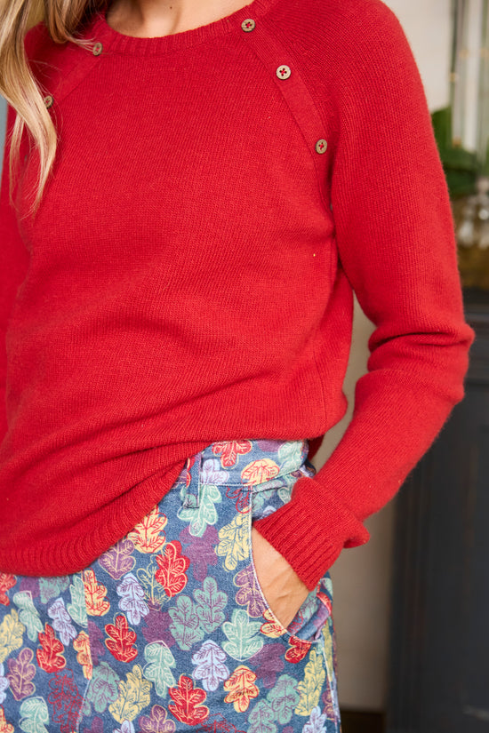 Womens,Knitwear,Jumpers,Jumper,Red,Bright,Comfy,Comfortable,Colourful,Spring,Summer,Limited,Mistral