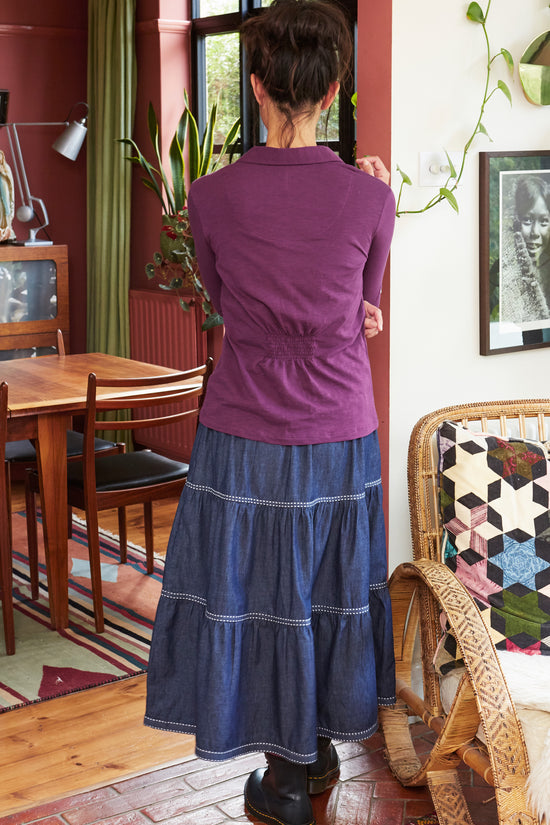 Womens,Skirt,Skirts,Denim,IndigoWash,Bright,Comfy,Comfortable,Colourful,Spring,Summer,Limited,Mistral