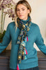 Womens,Scarf,Scarves,Print,Prints,Printed,Blue,Gold,Pink,Bright,Comfy,Comfortable,Colourful,Spring,Summer,Limited,Mistral