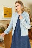 Womens,Knitwear,Cardigan,Cardigans,Cardi,Cardis,Blue,Bright,Comfy,Comfortable,Colourful,Spring,Summer,Limited,Mistral