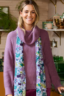 Womens,Knitwear,Jumpers,Jumper,Purple,Bright,Comfy,Comfortable,Colourful,Spring,Summer,Limited,Mistral