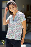 Womens,Shirt,Shirts,Prints,Print,Printed,White,Bright,Comfy,Comfortable,Colourful,Spring,Summer,Limited,Mistral