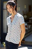 Womens,Shirt,Shirts,Prints,Print,Printed,White,Bright,Comfy,Comfortable,Colourful,Spring,Summer,Limited,Mistral