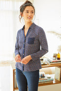 Womens,Shirt,Shirts,Print,Prints,Printed,Blue,Bright,Comfy,Comfortable,Colourful,Spring,Summer,Limited,Mistral