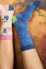 Womens,Sock,Socks,Blue,Green,Dots,Dot,Dotty,Dotted,Hearts,Heart,Bright,Comfy,Comfortable,Colourful,Spring,Summer,Limited,Mistral