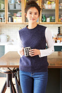 Womens,Knitwear,Knit,Knits,Vests,Vest,Tops,Top,Blue,Navy,Bright,Comfy,Comfortable,Colourful,Spring,Summer,Limited,Mistral