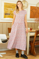 Womens,Dresses,Dress,Print,Prints,Printed,Blue,Bright,Comfy,Comfortable,Colourful,Spring,Summer,Limited,Mistral