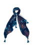 Womens,Scarf,Scarves,Print,Prints,Printed,Blue,White,Pink,Bright,Comfy,Comfortable,Colourful,Spring,Summer,Limited,Mistral