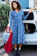 Womens,Dresses,Dress,Print,Prints,Printed,Blue,Red,Bright,Comfy,Comfortable,Colourful,Spring,Summer,Limited,Mistral