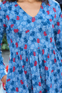 Womens,Dresses,Dress,Print,Prints,Printed,Blue,Red,Bright,Comfy,Comfortable,Colourful,Spring,Summer,Limited,Mistral