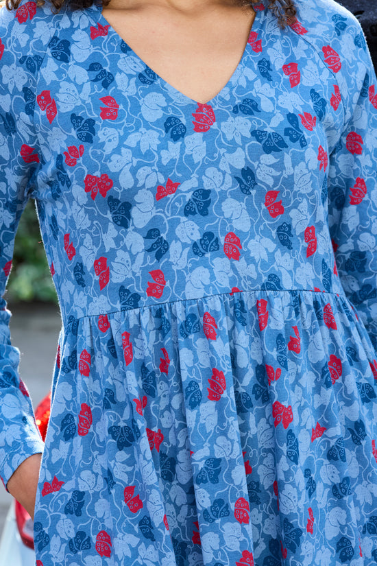 Womens,Dresses,Dress,Print,Prints,Printed,Blue,Red,Bright,Comfy,Comfortable,Colourful,Spring,Summer,Limited,Mistral