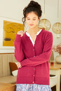 Womens,Knitwear,Cardigan,Cardigans,Cardi,Cardis,Beetroot,Red,Bright,Comfy,Comfortable,Colourful,Spring,Summer,Limited,Mistral