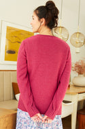 Womens,Knitwear,Cardigan,Cardigans,Cardi,Cardis,Beetroot,Red,Bright,Comfy,Comfortable,Colourful,Spring,Summer,Limited,Mistral