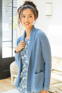 Womens,Knitwear,Cardigan,Cardigans,Cardi,Cardis,EnsignBlue,Blue,Bright,Comfy,Comfortable,Colourful,Spring,Summer,Limited,Mistral