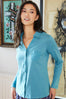 Womens,Shirt,Shirts,Blue,Bright,Comfy,Comfortable,Colourful,Spring,Summer,Limited,Mistral