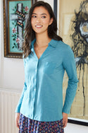 Womens,Shirt,Shirts,Blue,Bright,Comfy,Comfortable,Colourful,Spring,Summer,Limited,Mistral