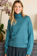 Womens,Knitwear,Jumpers,Jumper,Blue,Turquoise,Bright,Comfy,Comfortable,Colourful,Spring,Summer,Limited,Mistral