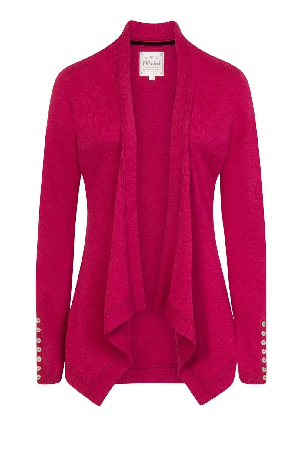 Wendy Waterfall Cardi in Sangria – Mistral Online