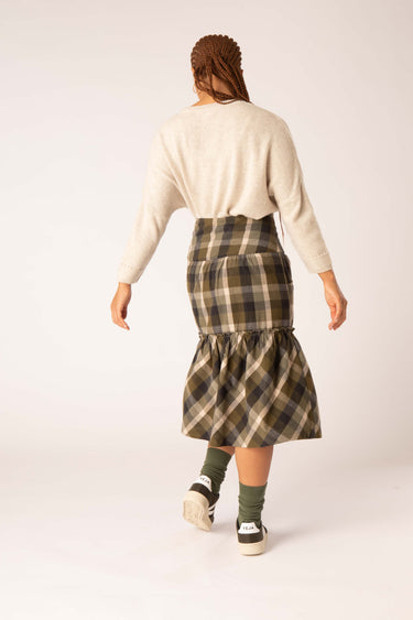 Tiered Checked Skirt – Mistral Online